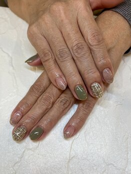 キャンアイドレッシー 前橋小相木店(Can I Dressy)/上品カーキ×ツイード