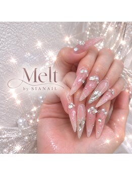 メルト バイ シアネイル(Melt by SIANAIL)の写真/勿論ロングネイルも大得意。マナー講師を定期的に取り入れた丁寧な接客にも自信有★新規様大歓迎！