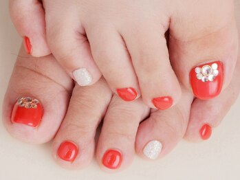 フラッシュネイル SORIO宝塚店/フット☆デザインコ-ス