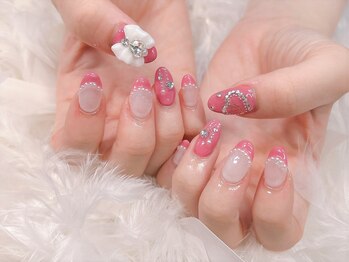 シナモンネイル(cinnamonnail)/リボンネイル