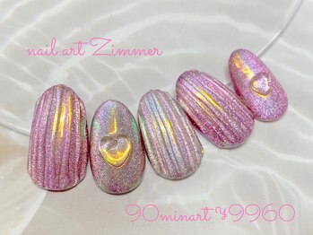 ネイルアート ジマー/90minart コース¥9960