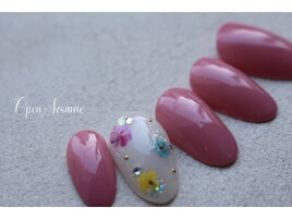 押し花ネイル/石神井公園