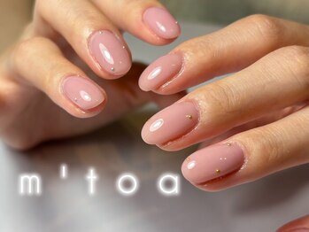 ムートア(m'toa)/ワンカラー/スタッズ/フィルイン