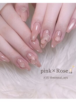 リアンド(Li&)/薔薇ネイル