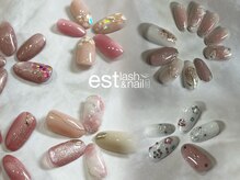 エストラッシュアンドネイル 銀座店(est lash&nail)の雰囲気（トレンドデザイン多数ご用意♪まつげパーマとの同時施術も可能！）