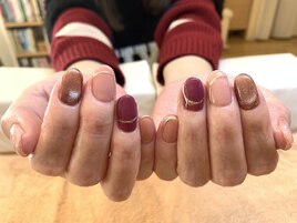 ギャラクシーとミラーネイル。