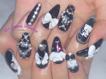 アン ジョーヌドラゴ/【ロングネイル】ブラックネイル