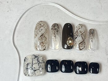 プロモート 岡山城下店(Promote)/ハンドフット冬ネイル【岡山】