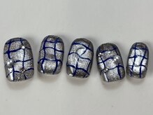 ネイルメゾン 天神店(NAIL MAISON)/シルバーマグチェック¥9000