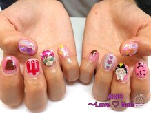 アモ ラブネイルズ(AMO Love nails)/痛ネイル3Dアート