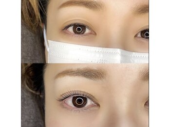 ネイルアンドアイラッシュ アリア(Alia)/パリジェンヌビフォーアフター