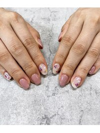 春ネイル2023【小花ネイル】