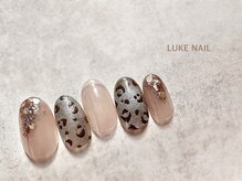 ルークネイル 恵比寿店(LUKE NAIL)/くすみレオパードマグネット　春