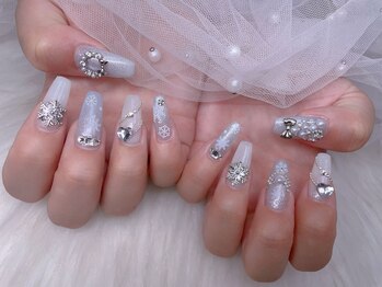 スノーネイルサロン 新宿店(Snow nail salon)/冬クリスマス雪の結晶ハート