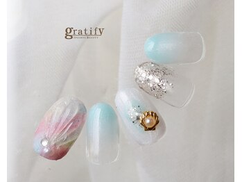 夏のシェルネイル