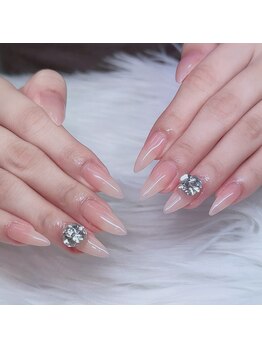 アキコネイルサロン(Akikoネイルサロン)/10本長さだし＋2本アート