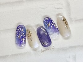 花火ネイル♪