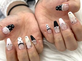 【木村】ドット×レースネイル