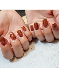 バレンタインニュアンスネイル