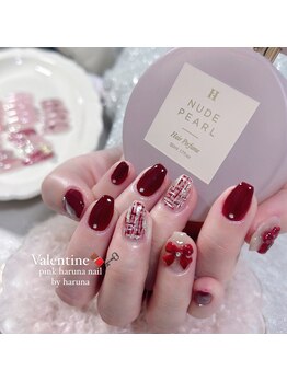 ピンクハルナネイル(pink haruna nail)/バレンタインネイル