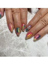 ビビ(VIVI)/ステンドグラスネイル