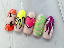 ディーネイル 池袋(D-nail)/ネオン ハロウィンネイル