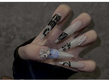 ネイルスタジオイー(nailstudio E)/痛ネイル.:°