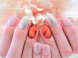 タイダイ柄ネイル