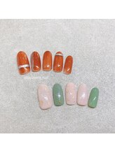 プライズアイリス アイラッシュ 池袋東口店(prize Iris eyelash)/秋色ニュアンスネイル【池袋】