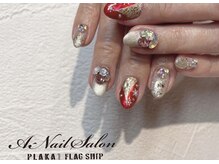 エーネイルサロン プラーカ本店(A-Nail Salon)/　キラキラネイル