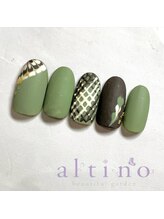 アルティノ ネイル ガーデン(altino nail garden)/マットチョコネイル