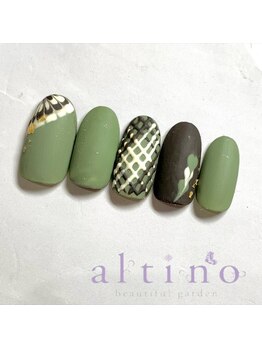 アルティノ ネイル ガーデン(altino nail garden)/マットチョコネイル
