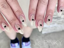 ネイルスペース ジェイズ ピンキー(NAIL SPACE J's PINKY)/涼しげクリアネイル