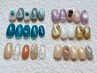 【HAND】夏限定/シンプル天然石ストーンアート（オフ無料） ¥7,500