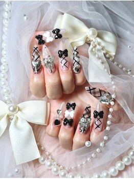 お爪かわいいネイルサロンの写真/【完全個室で人の目を気にせずリラックスできる☆】貴女の「理想」叶えて見せます♪パーツ800種類ご用意☆