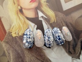 ツイード/シルバーラメ