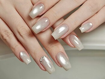 ネイルアンドアイラッシュ ボネール 銀座店(lash Bounail)の写真/長さ出し1本880円～＊普段使いOKなイベントやウェディングネイルが大人気♪[スカルプ/長さ出し]