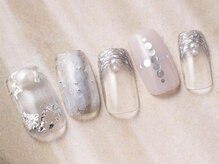 アイネイルズ 天神今泉店(I-nails)/ニュアンスフレンチシルバー