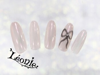 レオニー(Leonie)/リボン×オーロラネイル