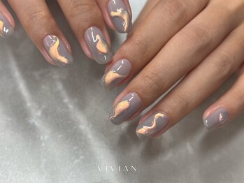 ヴィヴィアン ネイル(Vivian nail)/お洒落ぷっくりニュアンス