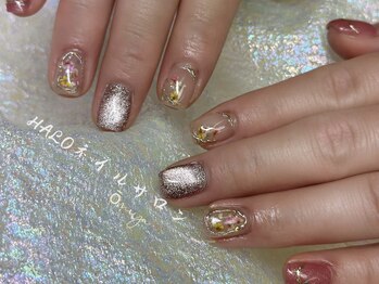 ハロ(Halo)/押し花ネイル