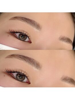 カリノ(carino)/一緒に作るアイブロウパーマ+Wax