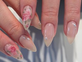 花柄ネイル