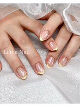 リマネイル(Li'ma nail)/パステルイエローフレンチ