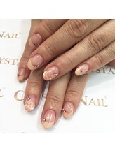 クリスタルネイル 木の葉モール橋本店(CRYSTAL NAIL)/ハートフレンチジェル