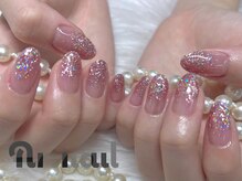 アルスネイル(Ars nail)/ピンクラメグラデーション