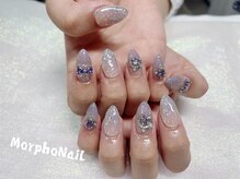 モルフォネイル(Morpho nail)/#ワンホンネイル #モテカワ