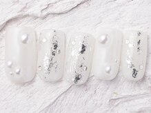 ジェミーネイル エビス(Jemiy nail ebisu)/シンプルシルバーパール8920yen