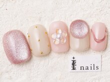 アイネイルズ 新宿店(I nails)/ぷっくり春フラワー8000円