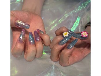 ジューシーネイルオオハシテン 大橋店(Juicynail)/チグハグネイル